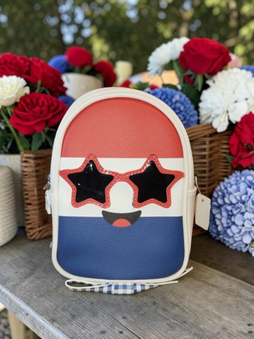 NEW*Bath & Body Works Red, White & Blue Mini Backpack
